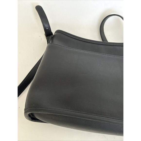 EUC Vintage Coach Mambo Hobo Zip Top Black Leather Crossbody Bag Style 9062 USA - Picture 3 of 15